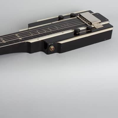 National  Electric Hawaiian Lap Steel Electric Guitar (1938), ser. #B1295, original tan hard shell case. image 7