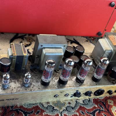1971 Marshall - 1992 Super Bass JMP 100 - Red Retolex - ID 6010 image 21