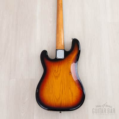 1978 Fender Precision Bass Sunburst Vintage Bass, 100% Original w/ Case image 3