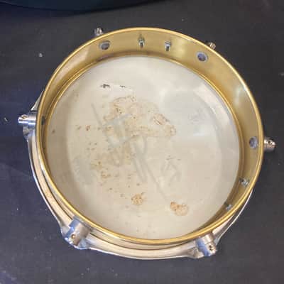 Terry Bozzio's DW - 2.5x10" Prototype, Brass Piccolo Tom 1990's. Autographed! image 12