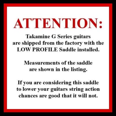 Takamine G Series TGP0756KS INTEGRATED STRAIGHT Saddle for CP100 pickup / OEM part / Saddle Only / TUSQ image 5