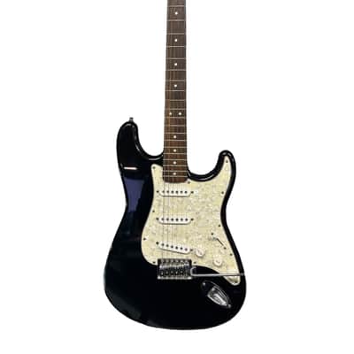 Fender Starcaster Strat 2009 -Metallic Black with Pearl White Pic Guard image 1