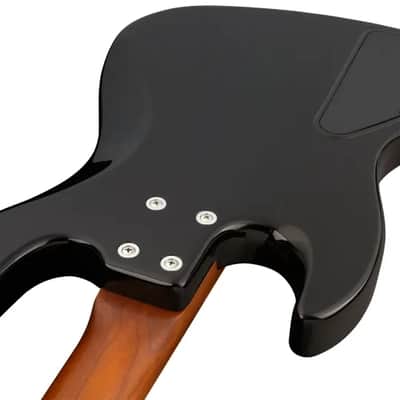 Sadowsky MetroExpress 21-Fret Vintage M/J Bass, Roasted Maple Fingerboard, 4-String - Solid Black High Polish image 6