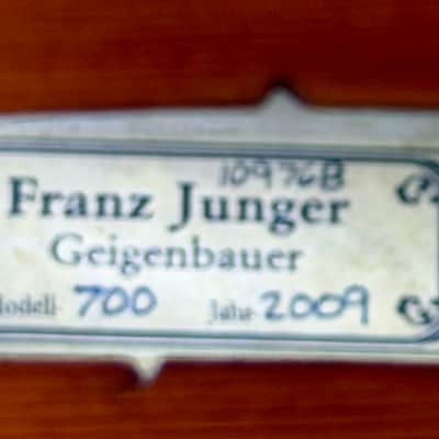 Upright Bass 1/4 Franz Junger Geigenbauer Model700 (2009) with fiber bow(NEW) Model 700 1/4 2009 - Red Natural imagen 4