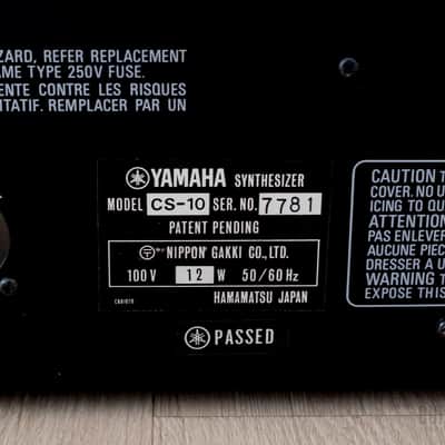 1980s Yamaha CS-10 Vintage Monophonic Analog Synthesizer image 10