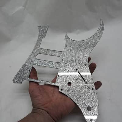 Platinum Silver Glitter Pickguard fits Ibanez (tm) RG350 MDX HSH image 18