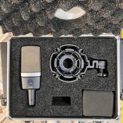 AKG C214 Large Diaphragm Cardioid Condenser Microphone 2010s - Black image 3