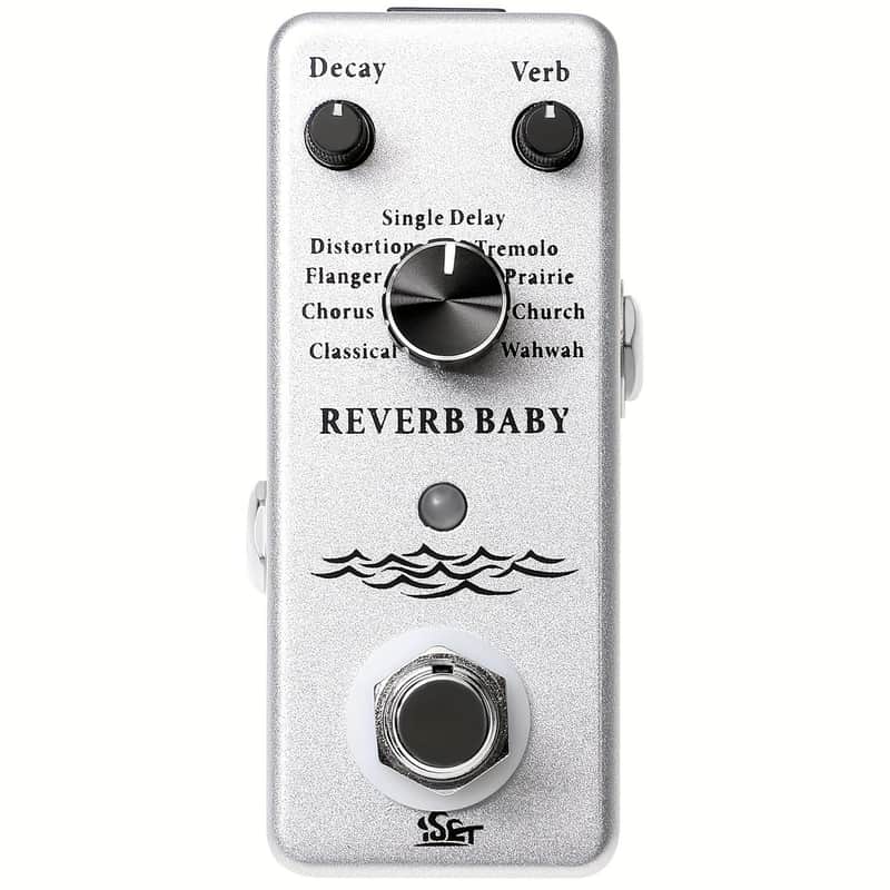 Iset Digital Reverb Guitar Pedal with 9 Modes True Bypass, price include the import duty for US buyer image 1
