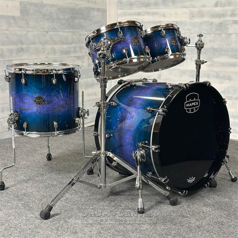 Mapex Saturn VI Rock 4pc Drum Set 22/10/12/16 Cobalt Burst image 1