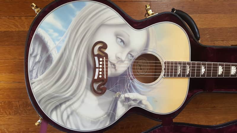 Gibson SJ-200 Unique Finish One of a Kind w/Michael Godard Artwork from Dishwalla's Opaline Cover image 1