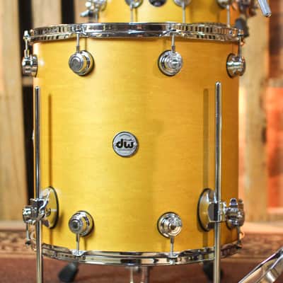 DW Collector's Santa Monica Amber Satin Oil Drum Set - 22,10,12,16,14sn - SO#1432855 image 6