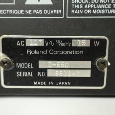 1988 Roland D-550 Linear Synthesizer Rack Module image 10