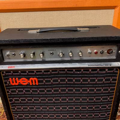 Vintage 1970s WEM Watkins Dominator MK3 MKIII 1x12 Valve Guitar Amplifier Combo image 2
