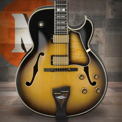 Ibanez George Benson Signature 6 String Electric Guitar w/Case - Vintage Yellow Sunburst (LGB300VYS) image 1