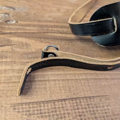 Vintage Guitar Strap Spaghetti Style 1950s, 1960s Black Great Condition image 3