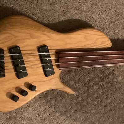Tom Clement Singlecut 2011 Natural Custom Electric Bass Guitar image 12