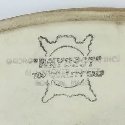 George Stone 14" Calf Skin Snare Drum Batter Head Leedy Waybest Way Vintage1900s image 2