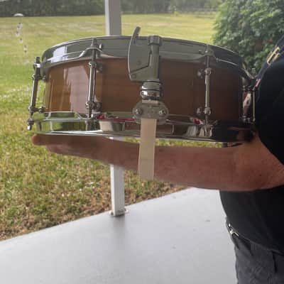 Dunnett/Stanton Moore Spirit of New Orleans snare drum Acacia 14 X 4.5 Unique hardware/adjustable Air vent and Throw-Off image 9