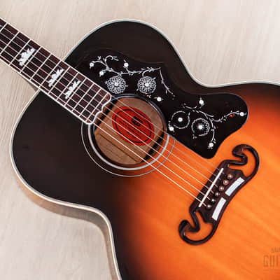 1995 Gibson J-200 Jumbo Guitar Vintage Sunburst, Figured Maple w/ Case image 8
