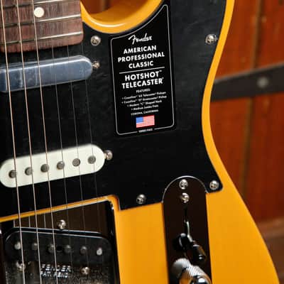 Fender American Professional Classic Hotshot Telecaster Butterscotch Blonde Electric Guitar image 6