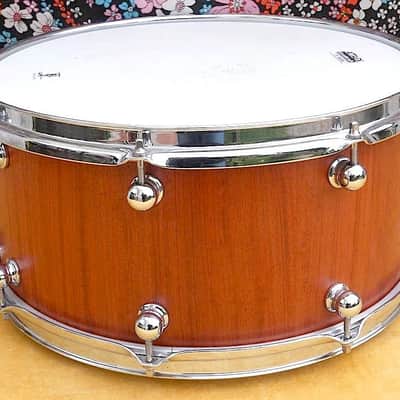 JOSHUA TREE 14"x7" Bubinga Custom Snare, usato. image 4