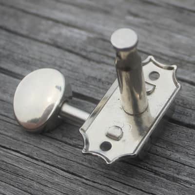 2018 Kluson Deluxe Double Line Tuner Metal Oval Button Treble Side image 3