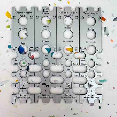 Noise Engineering Front Panel Overlay 4-Pack - Legio (Silver) image 2