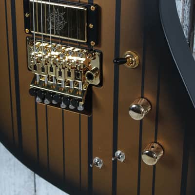 Schecter Synyster Gates Custom-S Electric Guitar Satin Gold Burst Finish image 5
