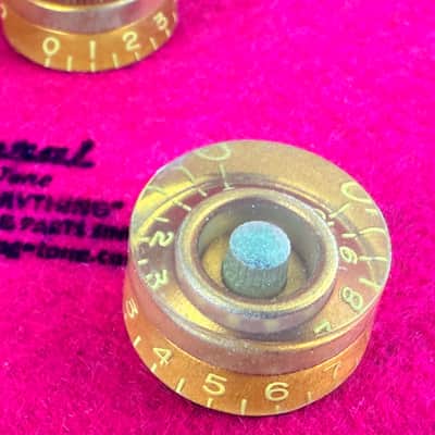 General Vintage Tone Master of Edad Oxided GOLD "CAB" Butyrate Speed knobs Les paul 1954 ®️ image 5
