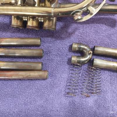 Frank Holton Collegiate cornet with rare Holton 70A mouthpiece image 18
