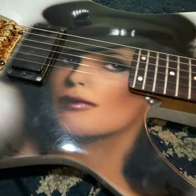 Chandler Super Strat 1980's - White image 6