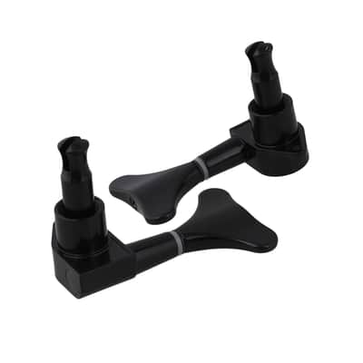 Black Machine Heads Tuning Pegs 4R Bass Tuners Replacement For 4 String Bass image 3