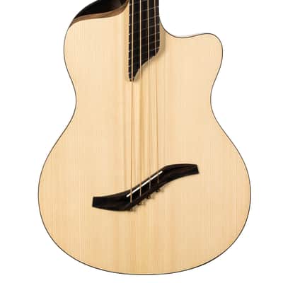 NOVA Rumbler Acoustic Bass Guitar — Double-Top, ARS Back & Sides, 32-34″ Fan-Fret (Handmade in Poland, EU) image 6