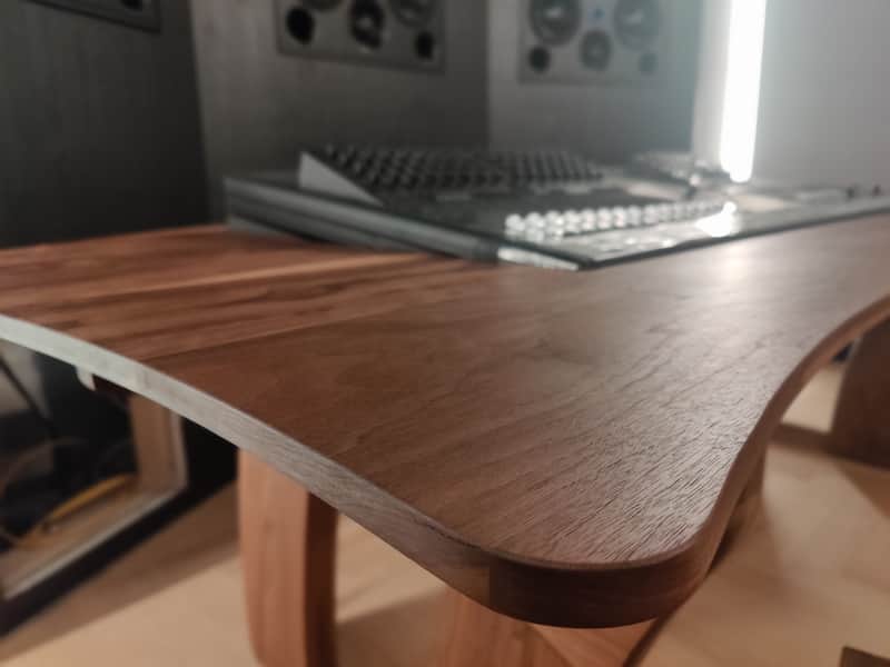 Walnut Desk For Avid S4 - custom studio furniture image 1