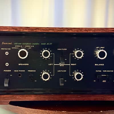 🎶✨ Sansui AU-777 Vintage Integrated Amplifier (100V JDM) w/ Original Wood Case – Serviced & Cleaned✨🎶 image 4