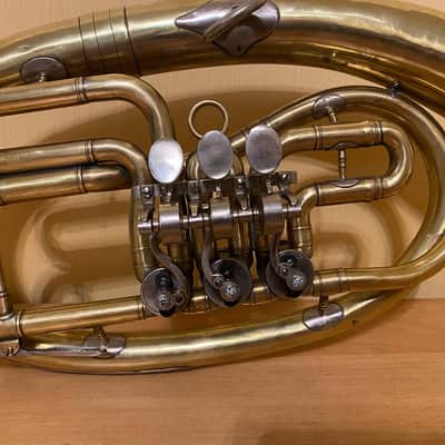 Alto Wind Brass Musical Instrument USSR Soviet Alt Vintage and Rare image 2