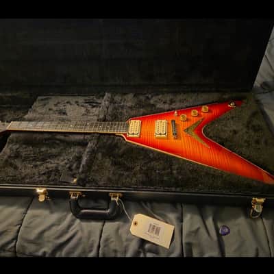 Dean Patents Pending V Custom Shop Reissue 2020 - Trans Cherry Sunburst image 1
