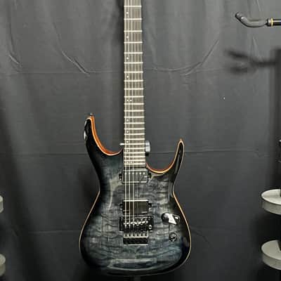 Dean Exile Select Floyd Neck-thru Archtop Quilt Maple Trans Black Burst image 2