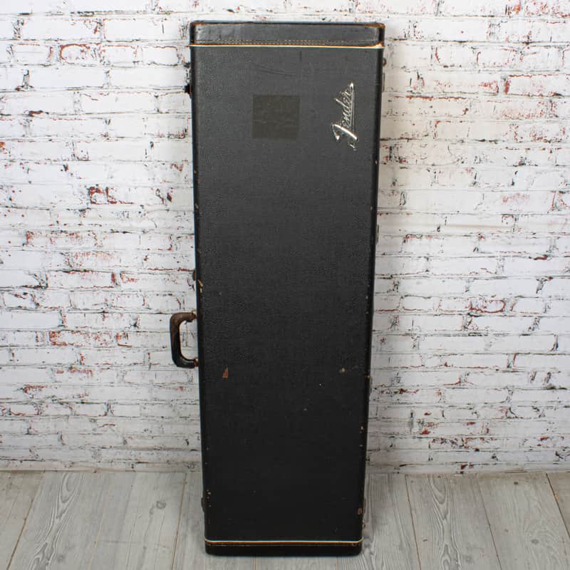Fender - Multi-Fit Bass Hardshell Case - Black Tolex & Orange Plush Interior - VINTAGE image 1