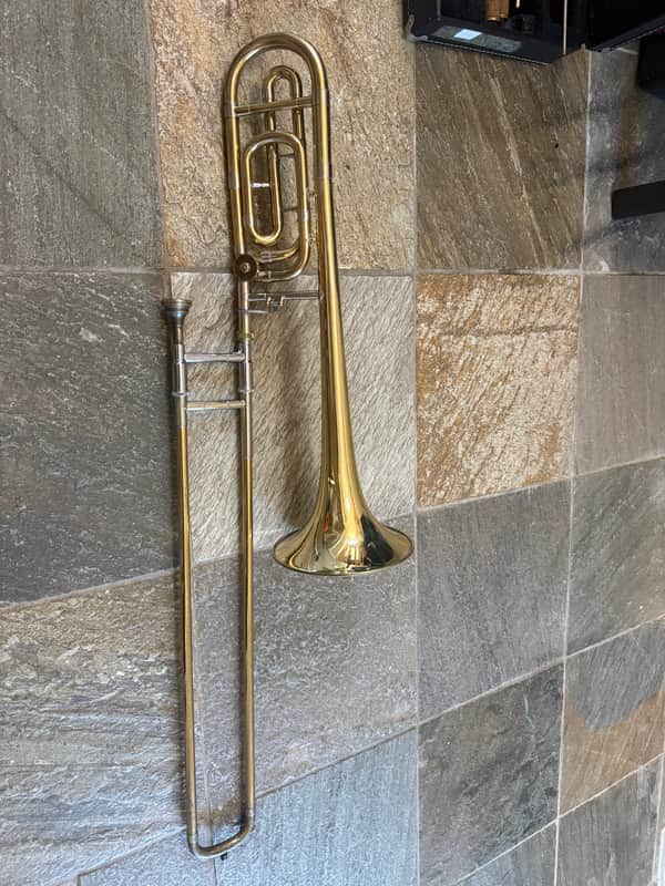 Bach brand trigger Trombone with mouthpiece , USA image 1