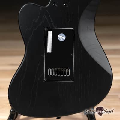 ESP LTD AW-XJ7B Baritone EverTune 7-String w/ Case – Black Open Grain Satin image 7
