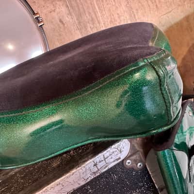 Bryan Hitt's REO Speedwagon 2000s Ludwig Classic Maple With Complete Hardware - Green Sparkle image 16