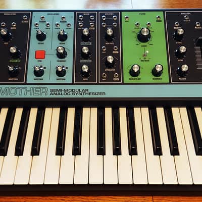 Moog Grandmother 32-Key Semi-Modular Analog Synthesizer with Custom Walnut Cheeks image 3