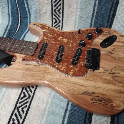 Custom Strat ST style 2020s - *Fender Tex Mex Pickups* Spalted maple natural image 2