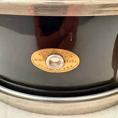 Slingerland 4” x 13” Bop Model Snare, 3-pt. Strainer Mid-‘50 s - Lack wrap image 5