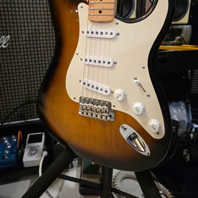 2017 Fender American Original '50s Stratocaster Maple Fretboard 2-Color Sunburst Nice! image 2