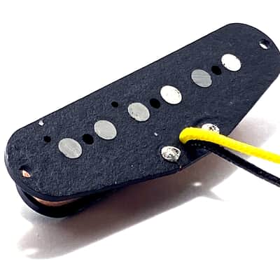 Strat Pure Vintage Middle Position Dedicated Pickup, Early Strat Performance AlNiCo 5 Single Coil, Black Cover image 4