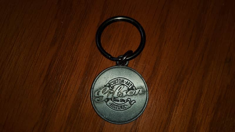 Gibson Custom Art Historic  Key Chain  80' s 90's Pewter image 1
