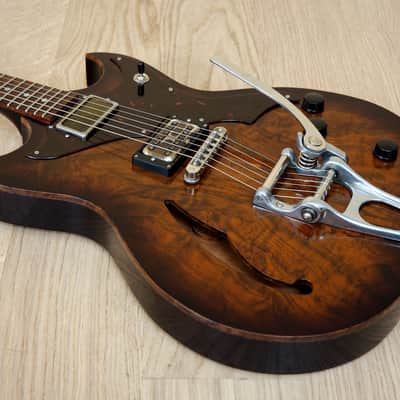 2015 Echopark Custom Crow Case Study Boutique Semi-Hollowbody Electric Guitar w/ ohsc, QOTSA image 12