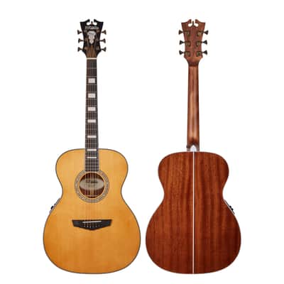 D'Angelico Premier Series Tammany Orchestra Acoustic-Electric Guitar Vintage Natural image 4